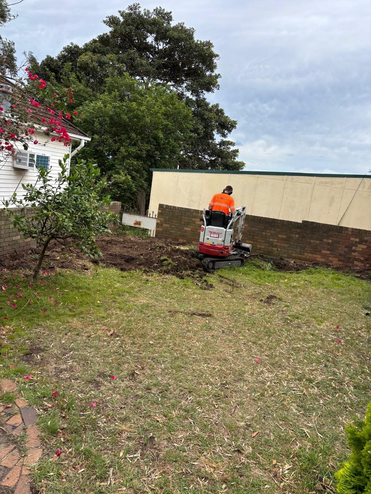 Backyard excavation & landscaping — Miranda by True Roots near Miranda